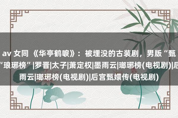 av 女同 《华亭鹤唳》：被埋没的古装剧，男版“甄嬛传”，比好意思“琅琊榜”|罗晋|太子|萧定权|墨雨云|瑯琊榜(电视剧)|后宫甄嬛传(电视剧)