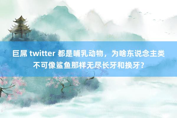 巨屌 twitter 都是哺乳动物，为啥东说念主类不可像鲨鱼那样无尽长牙和换牙？