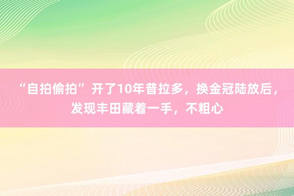 “自拍偷拍” 开了10年普拉多，换金冠陆放后，发现丰田藏着一手，不粗心